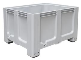 Großbehälter für Kühlhäuser, Inhalt 610 l, grau, 4 Füße