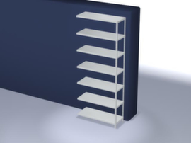 hofe erweiterbares Schraubregal mit bis zu 350 kg Fachlast