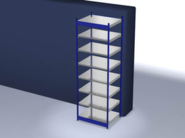 hofe Steckregal, Höhe x Breite x Tiefe 3000 x 1060 x 800 mm, 7 Böden