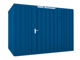 Säbu Lackierter Materialcontainer FLADAFI® mit Holzfußboden