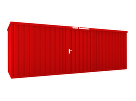 Säbu Lackierter Materialcontainer FLADAFI® mit Holzfußboden