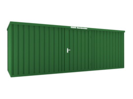 Säbu Lackierter Materialcontainer FLADAFI® mit Holzfußboden