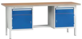 KLW Lutz Werkbank in RAL7035/5010