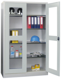 PAVOY Sichtfensterschrank Basis RAL7035