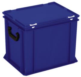 Euronorm-Koffer, blau, HxLxB 335x400x300 mm