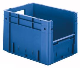 Euronorm-Stapelbehälter mit Eingriff, blau, Inhalt 23,3 l