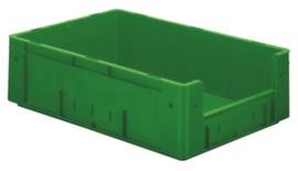 Euronorm-Stapelbehälter mit Eingriff, grün, Inhalt 31 l