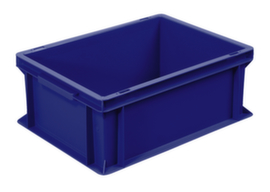 Euronorm-Stapelbehälter Basic mit verstärktem Rippenboden, blau, Inhalt 16 l