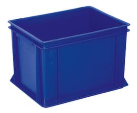 Euronorm-Stapelbehälter Basic mit verstärktem Rippenboden, blau, Inhalt 26 l