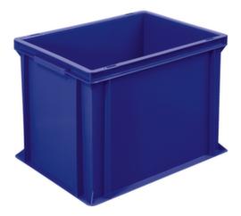 Euronorm-Stapelbehälter Basic mit verstärktem Rippenboden, blau, Inhalt 31 l