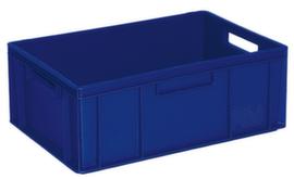 Euronorm-Stapelbehälter Basic mit verstärktem Rippenboden, blau, Inhalt 43 l