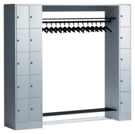 C+P Schließfach-Garderobe Classic mit 15 Fächern, Breite 2100 mm