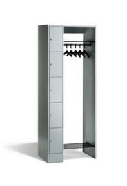 C+P Schließfach-Garderobe Classic mit 5 Fächern, Breite 740 mm