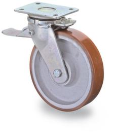 BS-ROLLEN Schwerlastrolle, Traglast 400 kg, Polyurethan-Bereifung