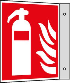 Brandschutzschild SafetyMarking® Feuerlöscher, Fahnenschild, langnachleuchtend