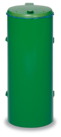 VAR Abfallsammler Kompakt Junior mit Einflügeltür, 120 l, RAL6001 Smaragdgrün