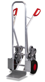 VARIOfit 5-Stern-Treppenkarre aus Aluminium, Traglast 200 kg, Schaufelbreite 320 mm, Luft-Bereifung