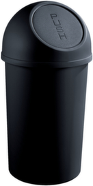 helit Push-Abfallbehälter, 25 l, schwarz