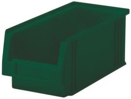 Lakape Stapelbarer Sichtlagerkasten Eco rollenbahngeeignet, grün, Tiefe 230 mm, Polypropylen