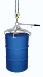Bauer Fassgreifer für 200-Liter-Fässer für Metallfässer, Aufnahme stehend