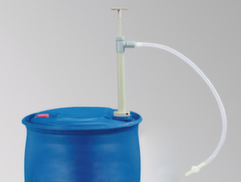 Handpumpe, für Säuren, Laugen, Reiniger, Kühlflüssigkeiten, Öle, Nahrungsmittel, 0,3 l/Hub