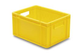 Lakape Euronorm-Stapelbehälter Favorit Wände + Boden geschlossen, gelb, Inhalt 19 l