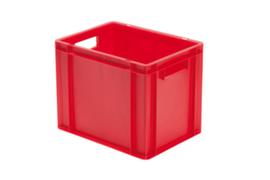 Lakape Euronorm-Stapelbehälter Favorit Wände + Boden geschlossen, rot, Inhalt 29 l