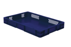 Lakape Euronorm-Stapelbehälter Favorit Wände durchbrochen, blau, Inhalt 14,5 l