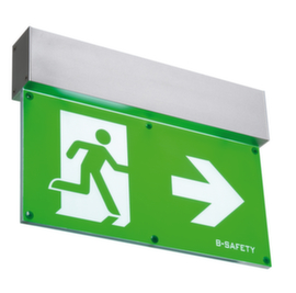 B-Safety LED-Rettungszeichenleuchte L-LUX Standard, Befestigung Wand