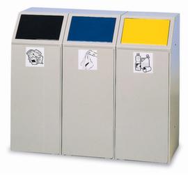 VAR Wertstoffbehälter mit Einwurfklappe in Sortierfarben
