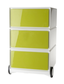 Paperflow Rollcontainer easyBox, 3 Schublade(n), weiß/grün
