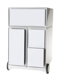 Paperflow Rollcontainer easyBox mit HR-Auszug, 3 Schublade(n), weiß/weiß