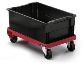 Durable Transportroller mit Kunststoffladefläche, Traglast 250 kg, Polypropylen-Bereifung