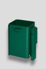 VAR Abfallbehälter für außen, 40 l, moosgrün