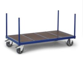 Rollcart Rungenwagen mit rutschsicherer Ladefläche, Traglast 1200 kg, Ladefläche 1600 x 800 mm