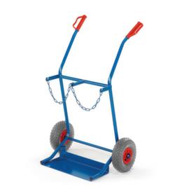 Rollcart Flaschenkarre, für 2x20 l Flasche, Luft-Bereifung