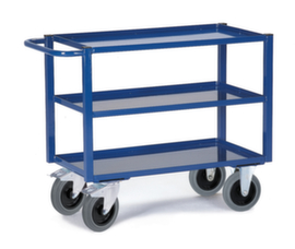 Rollcart Tischwagen mit Wannenböden 895x495 mm, Traglast 400 kg, 3 Etagen