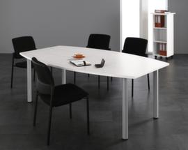 Gera Konferenztisch Basis, Breite x Tiefe 2000 x 800 mm, Platte weiß