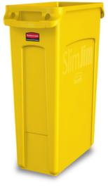 Rubbermaid Wertstoffsammler Slim Jim® mit Lüftungskanälen, 87 l, gelb