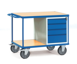 fetra Tisch- und Schrankwagen mit Schubladen, Traglast 600 kg, Ladefläche 1050 x 700 mm
