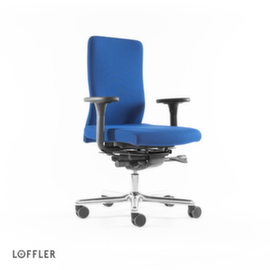 Löffler Bürodrehstuhl mit viskoelastischem Sitz, blau