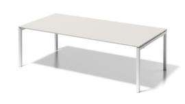 Bisley Konferenz- und Chefschreibtisch Cito, Breite x Tiefe 2400 x 1200 mm, Platte grauweiß