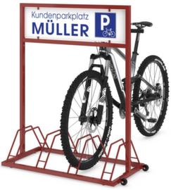 Fahrradständer EW 7004 mit Werbefläche