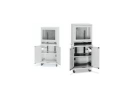 Computerschrank mit Steckdosenleiste