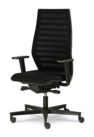 ROVO-CHAIR Bürodrehstuhl R12, Lamellen-Rückenlehne, schwarz