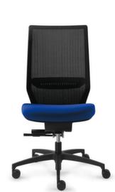 Dauphin Bürodrehstuhl Shapemesh Plus mit Synchronmechanik, hohe Rückenlehne, blau