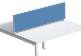 Paperflow Tischtrennwand, Höhe x Breite 330 x 1200 mm, Wand blau