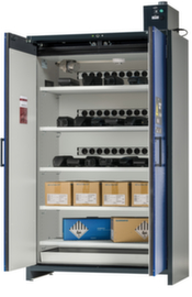 Asecos Lithium-Ionen Ladeschrank ION-LINE BATTERY CHARGE mit Steckdosenleiste, Höhe x Breite x Tiefe 2224 x 1193 x 615 mm