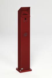 VAR Standascher mit Wetterschutzdach, rot
