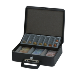 MAUL Geldkassette mit praktischer Einteilung für EUR-Münzen